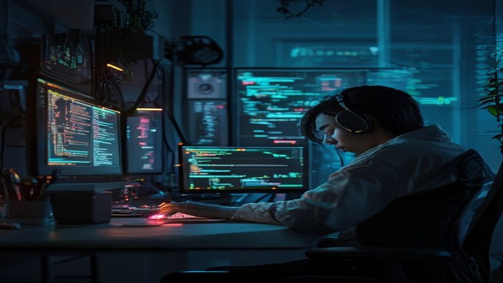 Grok 子代理夜间自动迭代代码并生成总结报告示意