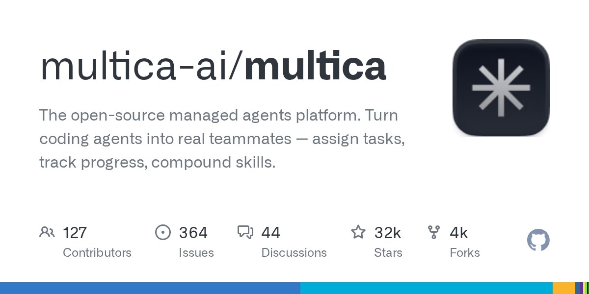 Multica 多代理协作平台架构示意
