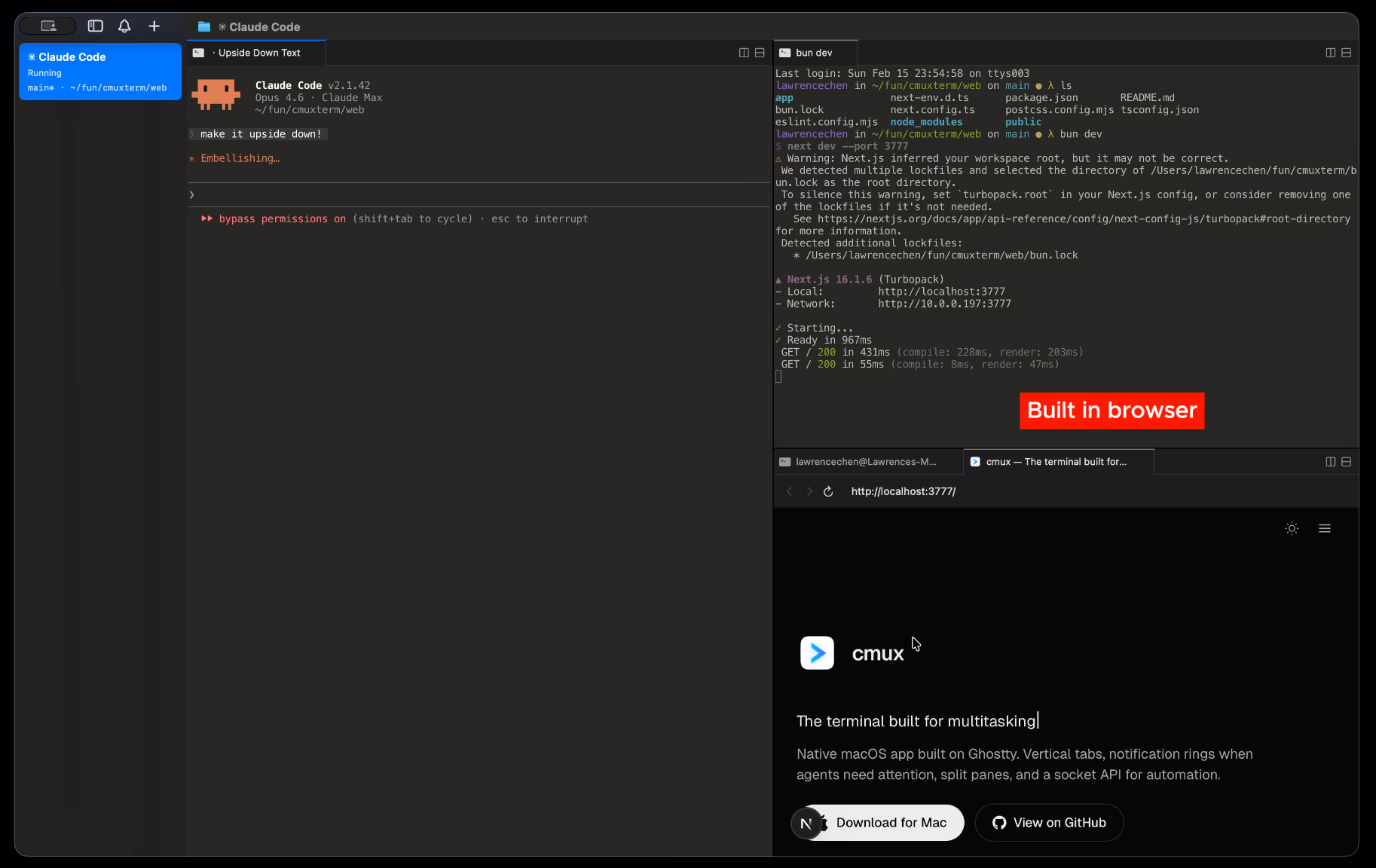 专为 AI 智能体打造的 cmux 终端